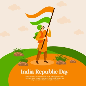 Free India Republic Day Vector Clip Art Templates to Edit Online