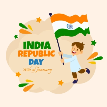 Free India Republic Day Kids Clip Art Templates to Edit Online