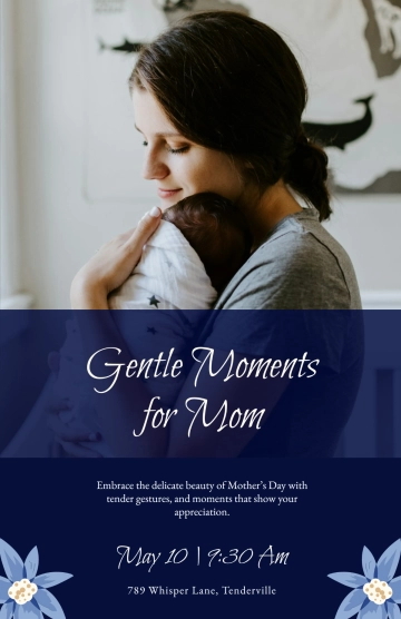Free Delicate Mother's Day Poster Template to Edit Online