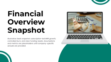 Free Startup Financial Overview Pitch Deck to Edit Online