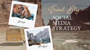 Free Travel Itinerary Blog Social Media Strategy to Edit Online