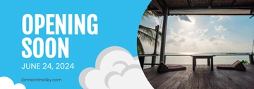 Free Opening Soon Tumblr Banner Template to Edit Online