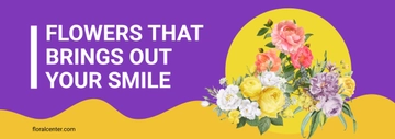 Free Floral Tumblr Banner Template to Edit Online