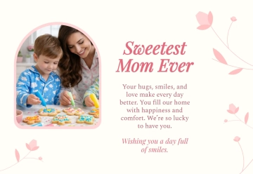 Free Mother’s Day Sweet Card Template to Edit Online