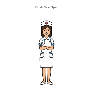 Free Female Nurse Vector Clipart (PNG, SVG) to Edit Online