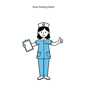 Free Nurse Drawing Vector Clipart (PNG, SVG) to Edit Online