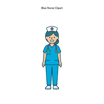 Free Blue Nurse Vector Clipart (PNG, SVG) to Edit Online
