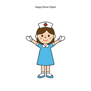 Free Happy Nurse Vector Clipart (PNG, SVG) to Edit Online
