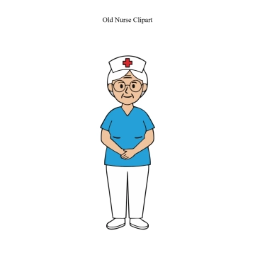 Free Old Nurse Vector Clipart (PNG, SVG) to Edit Online