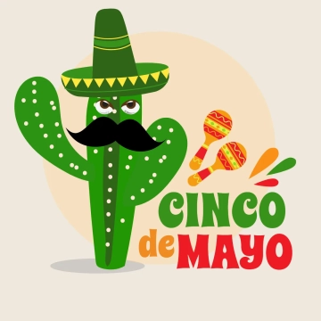 Free Cinco De Mayo Cactus Clip Art Templates to Edit Online