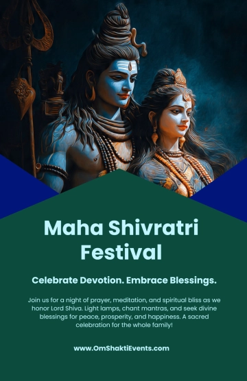 Free Simple Maha Shivratri Poster Template to Edit Online