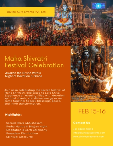 Free Maha Shivratri Promo Flyer Template to Edit Online