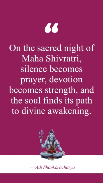 Free Spiritual Maha Shivratri Quote Template to Edit Online