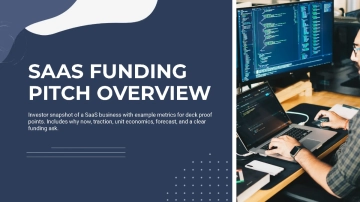 Free SaaS Product Funding Pitch Deck to Edit Online