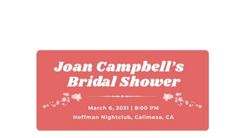 Free Bridal Shower Facebook Event Cover Template to Edit Online