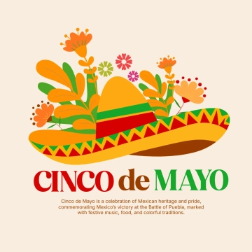 Free Cinco De Mayo Sombrero Clip Art Templates to Edit Online