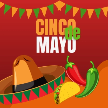 Free Red Cinco De Mayo Clip Art Templates to Edit Online
