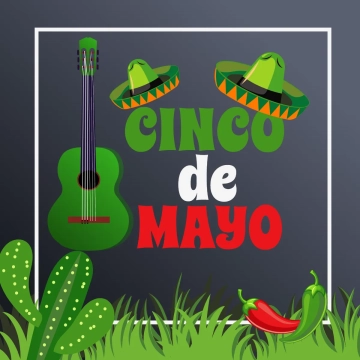 Free Cinco De Mayo Black Background Clip Art Templates to Edit Online