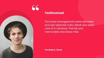 Free Travel Testimonial Template to Edit Online