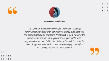 Free Speaker Testimonial Template to Edit Online