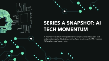 Free AI & Tech Startup Series A Pitch Deck to Edit Online