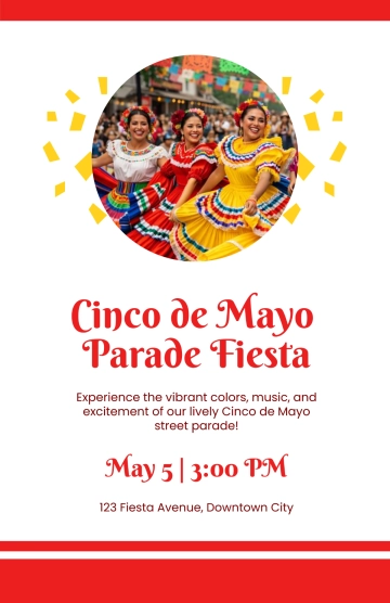 Free Street Parade Cinco de Mayo Poster Template to Edit Online