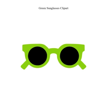 Free Green Sunglasses Vector Clipart (PNG, SVG) to Edit Online