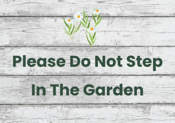 Free Garden Creative Sign Template to Edit Online