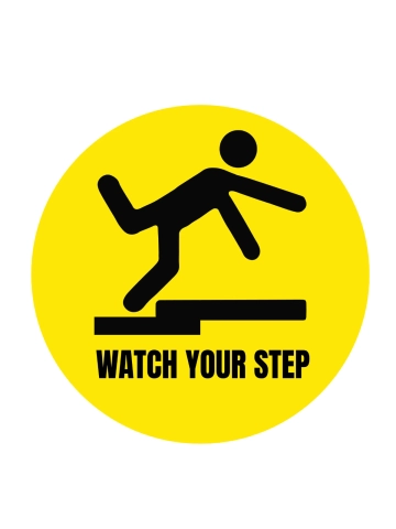 Free Watch Your Step Floor Sign Template to Edit Online