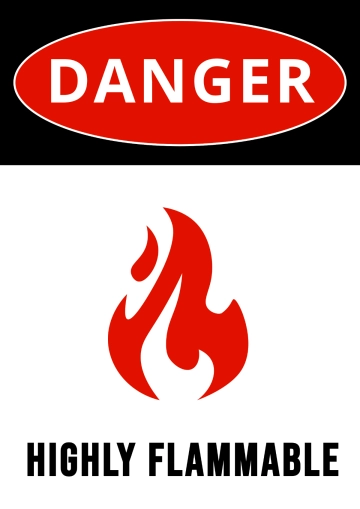 Free Flammable Danger Sign Template to Edit Online