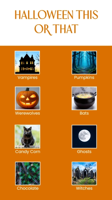 Free Halloween This or That Template to Edit Online