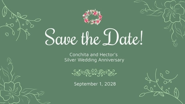 Free Save The Date Facebook Event Cover Template to Edit Online