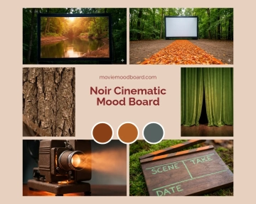 Free Simple Movie Mood Board Template to Edit Online