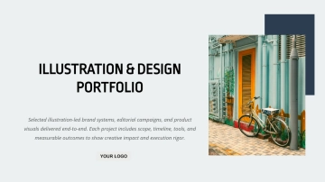 Free Illustration & Design Portfolio Deck to Edit Online