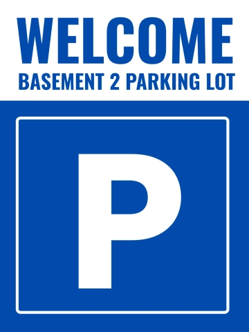 Free Welcome Parking Lot Sign Template to Edit Online