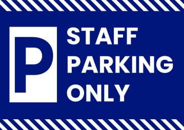 Free Staff Parking Lot Sign Template to Edit Online