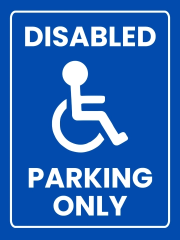 Free Disabled Parking Sign Template to Edit Online