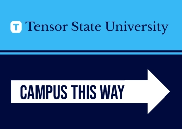 University Campus Sign Template to Download