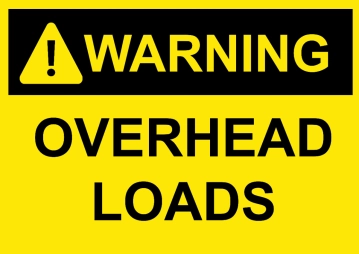 Free Overhead Loads Warning Sign Template to Edit Online