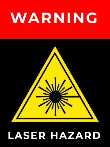 Free Laser Warning Sign Template to Edit Online