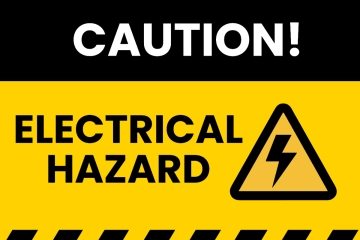Free Caution Electrical Hazard Sign Template to Edit Online
