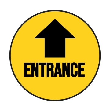 Free Entrance Floor Sign Template to Edit Online