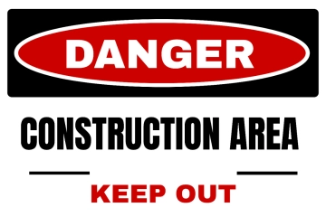 Free Danger Construction Area Caution Sign Template to Edit Online