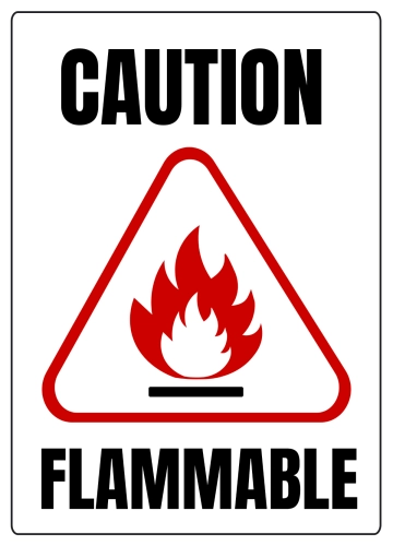 Free Flammable Caution Sign Template to Edit Online