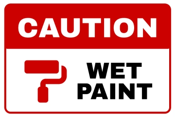 Free Wet Paint Caution Sign Template to Edit Online