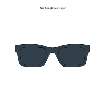 Free Dark Sunglasses Vector Clipart (PNG, SVG) to Edit Online