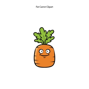 Free Fat Carrot Vector Clipart (PNG, SVG) to Edit Online