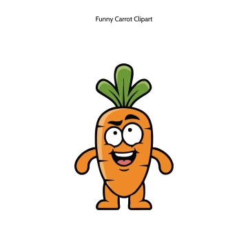 Free Funny Carrot Vector Clipart (PNG, SVG) to Edit Online