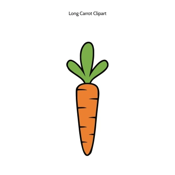 Free Long Carrot Vector Clipart (PNG, SVG) to Edit Online