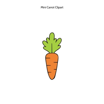 Free Mini Carrot Vector Clipart (PNG, SVG) to Edit Online